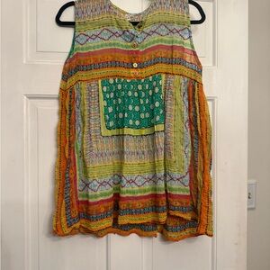 Ivy Jane Multicolor Boho Tank Top